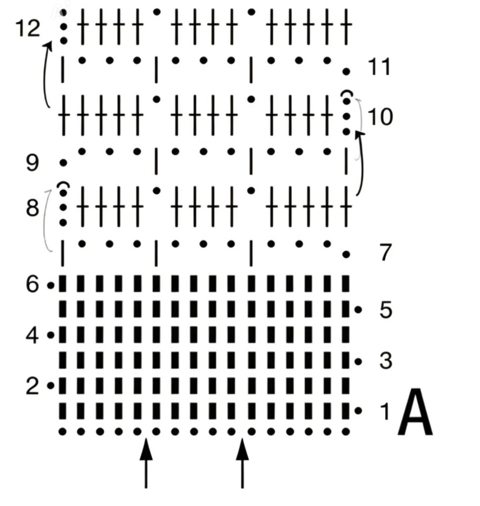 crochet top pattern chart