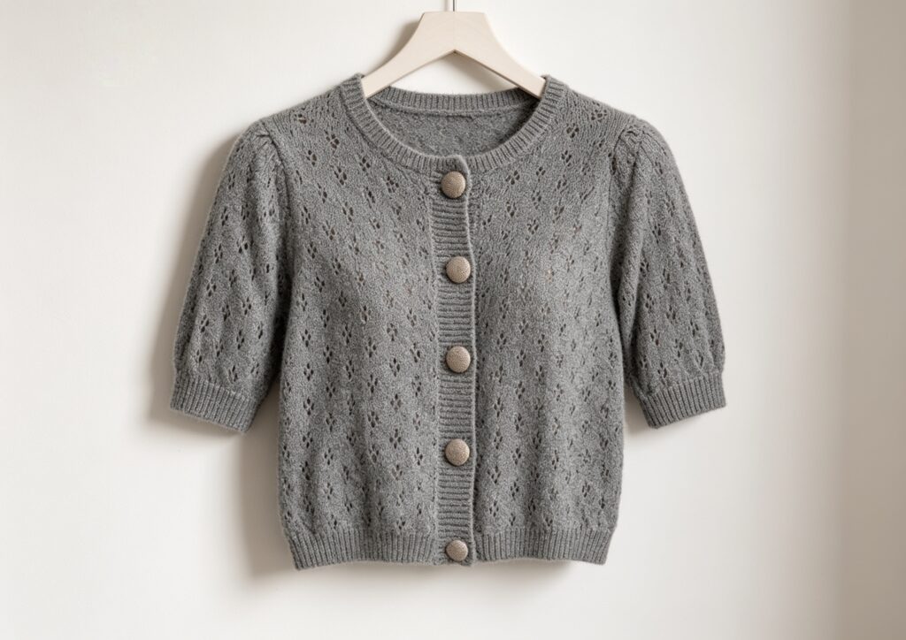 Cropped cardigan knitting pattern