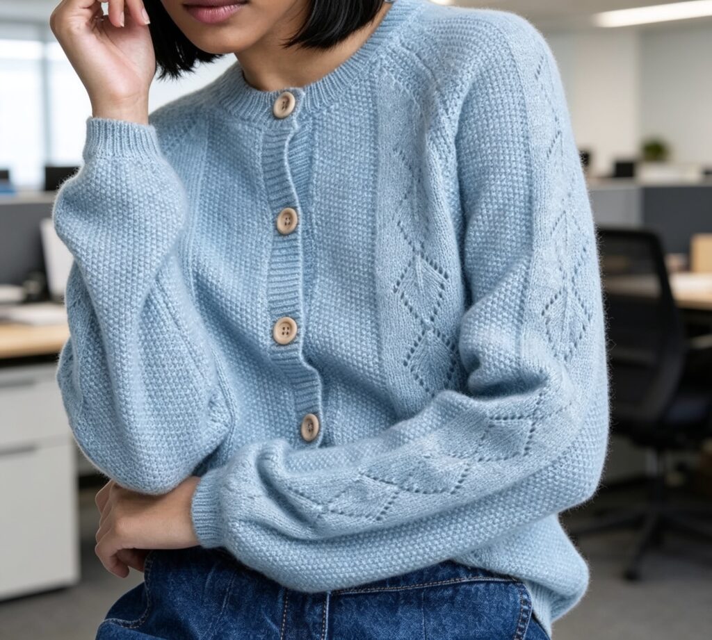 Simple knitted cardigan pattern