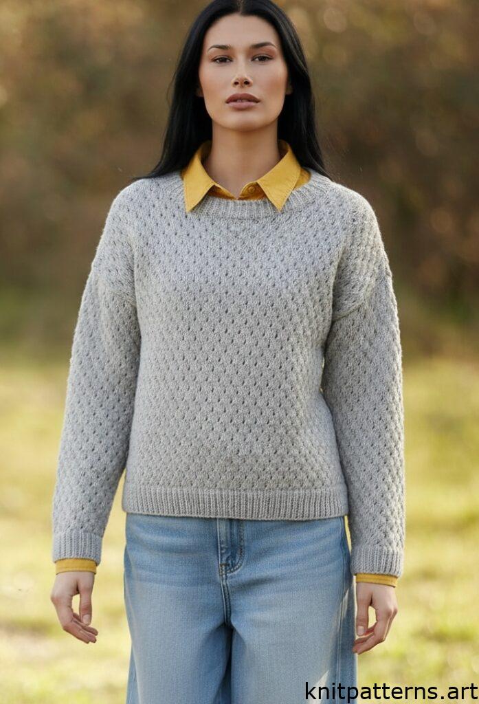 Free Lace Knit Pullover Pattern women