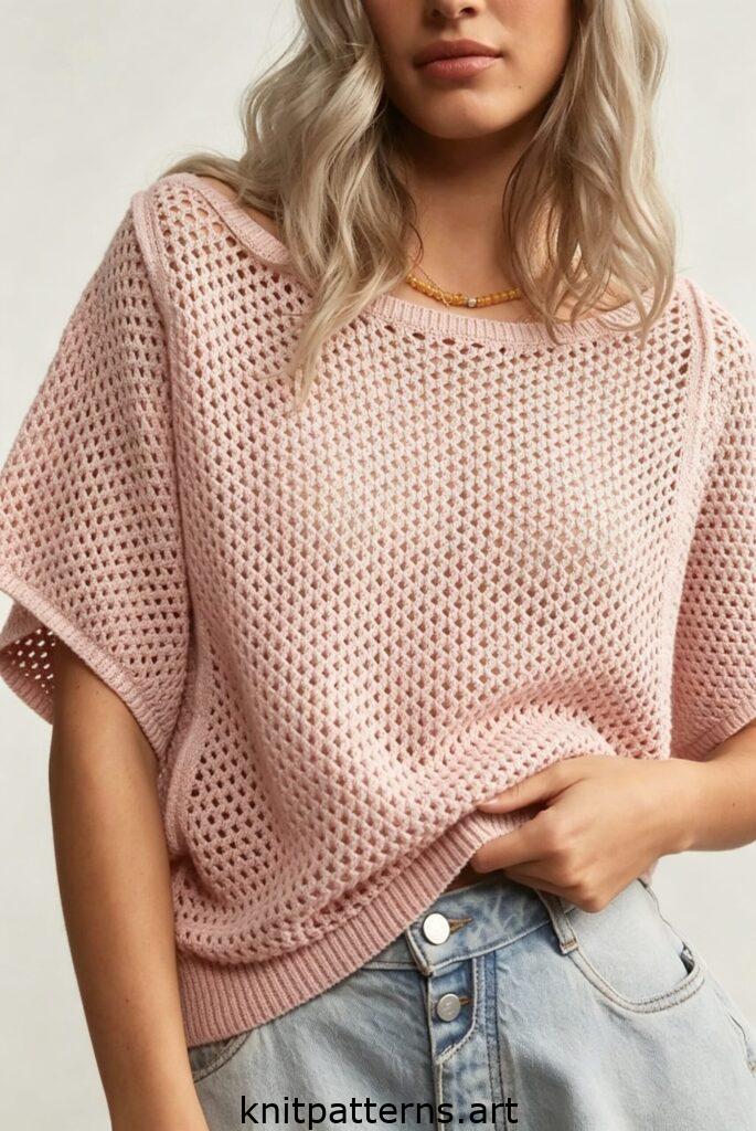 Short Sleeve Sweater Stitch Pattern