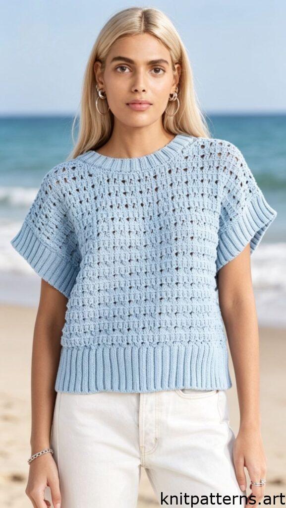 Summer knit top knitting pattern