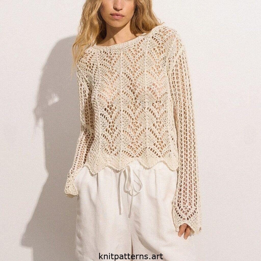 Lace Sweater Knitting Pattern