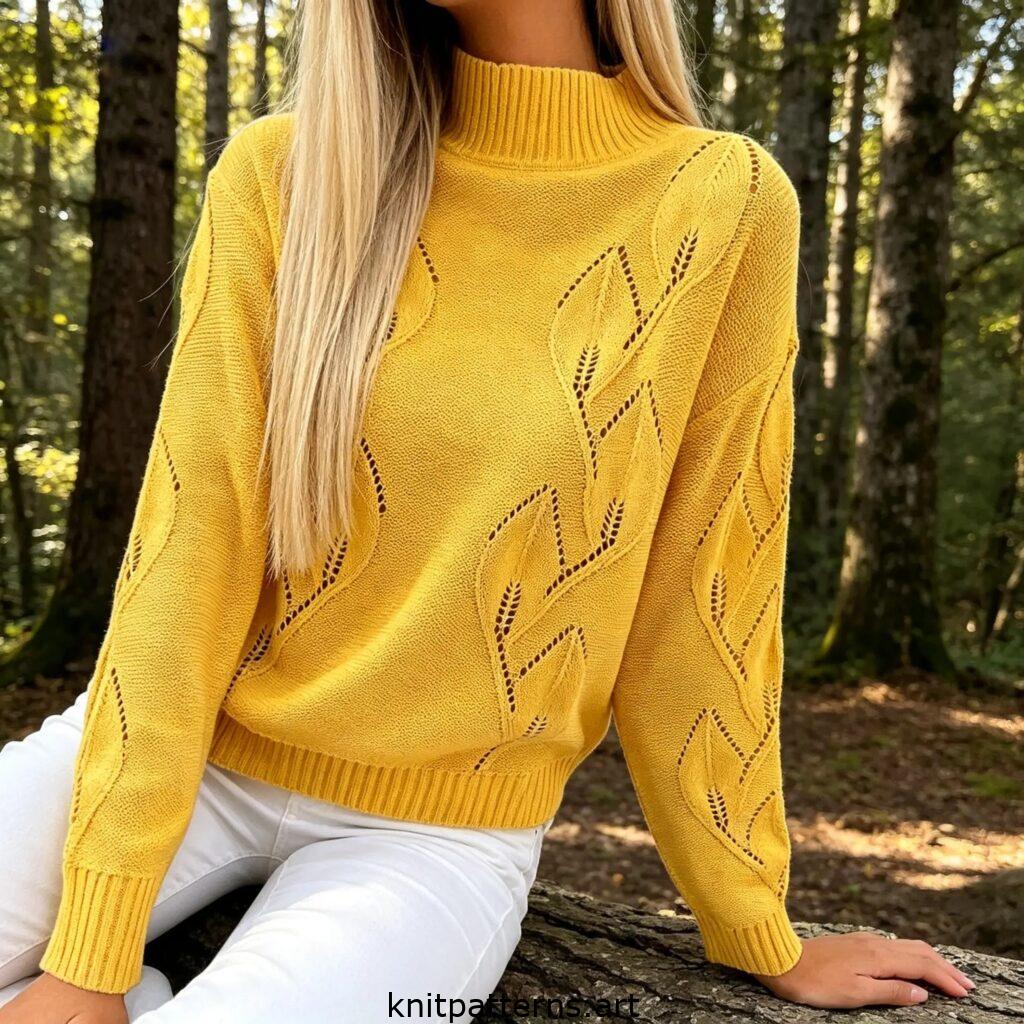 Leaf Lace Pullover pattern