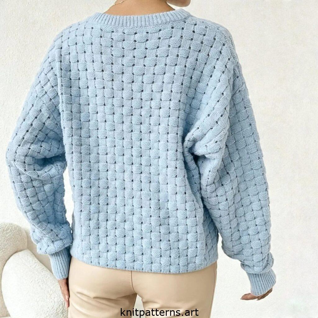 Free openwork knit sweater pattern free
