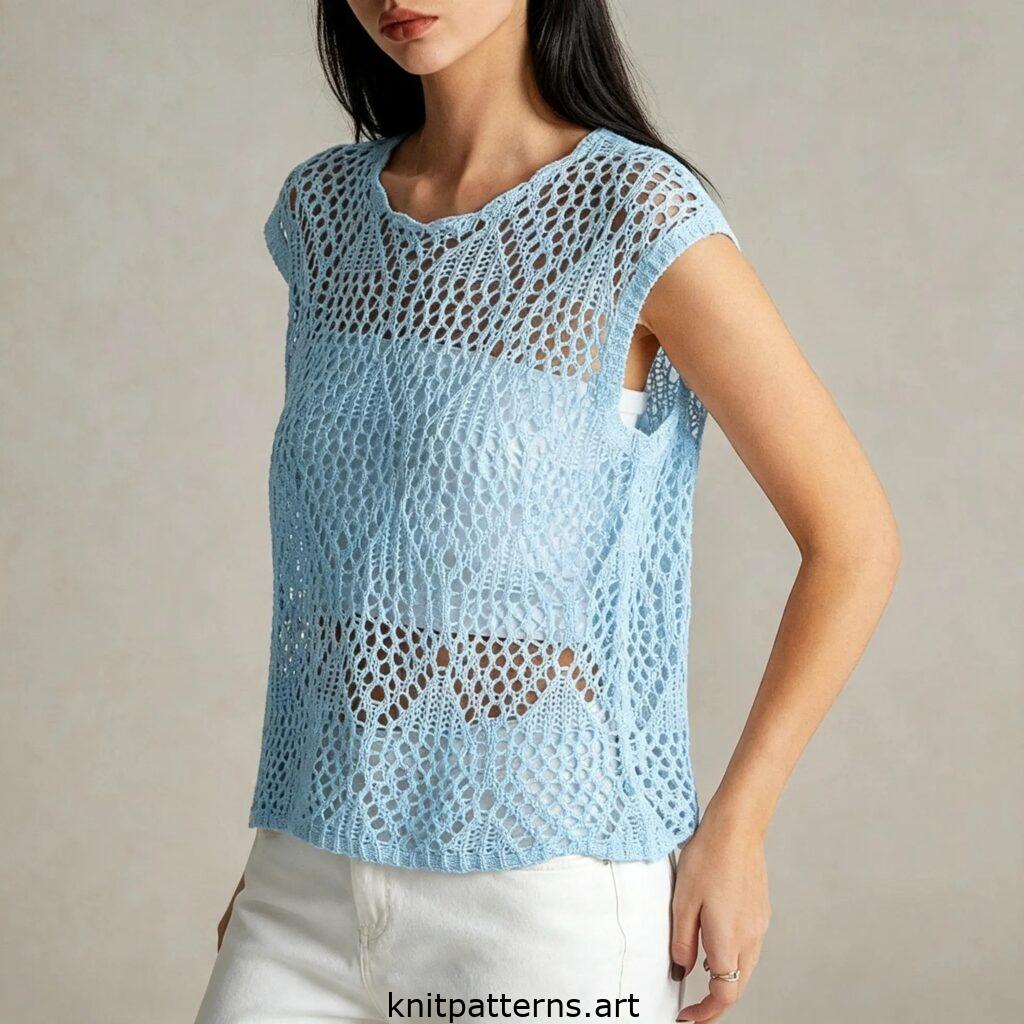 Mesh lace vest