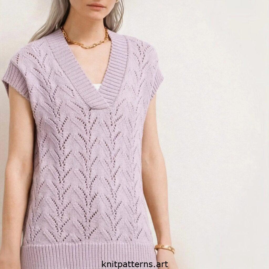 Sleeveless lace top