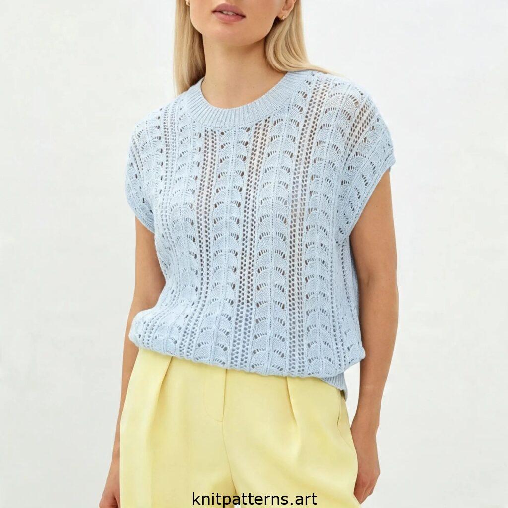Sleeveless lace top