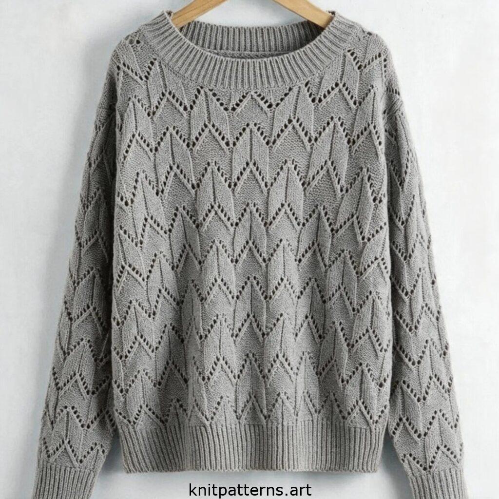 cozy oversized pullover knitting pattern