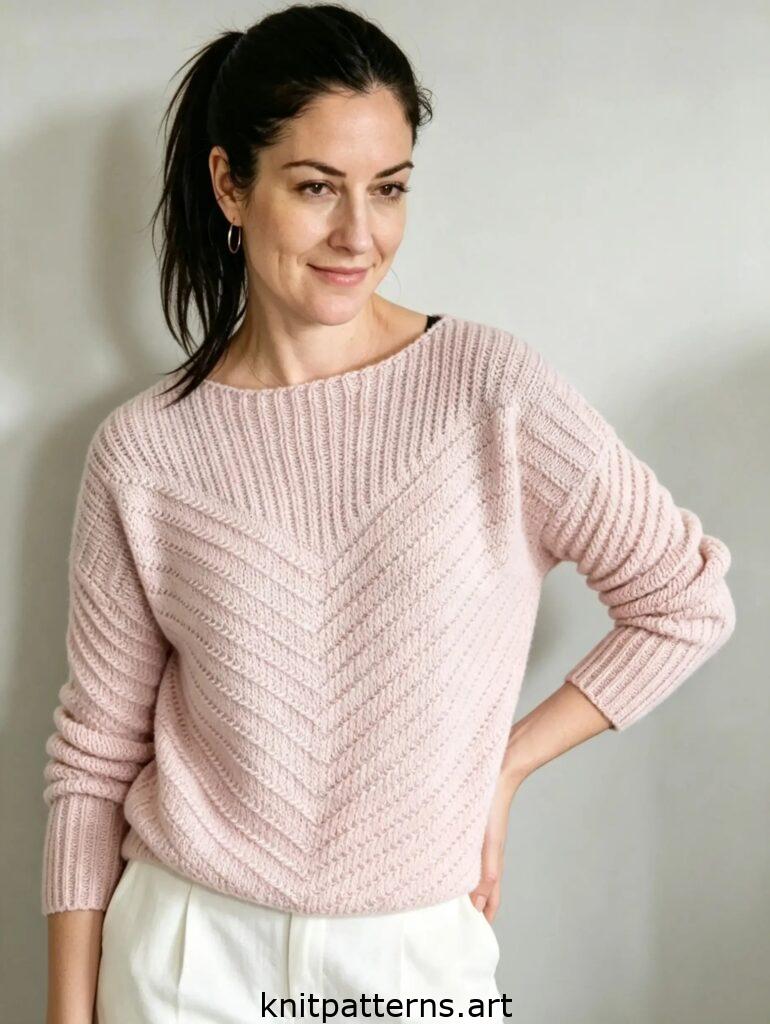 free easy knit sweater pattern free