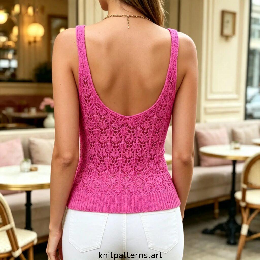 free knit summer tank top pattern
