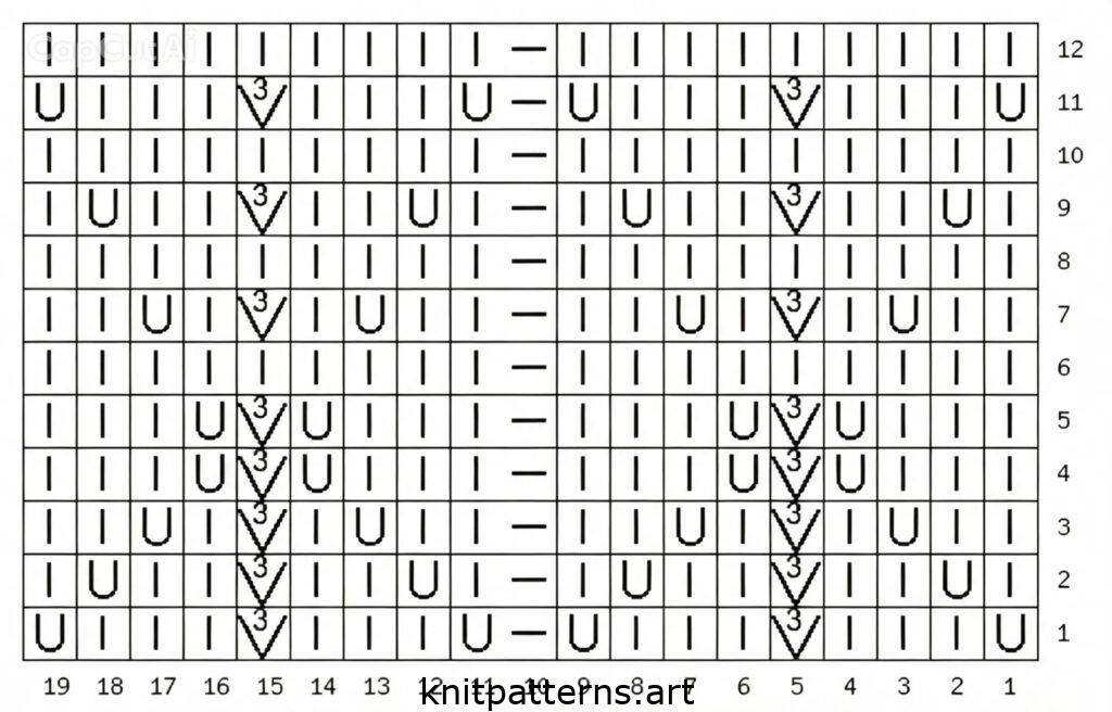 free knit tank top pattern chart