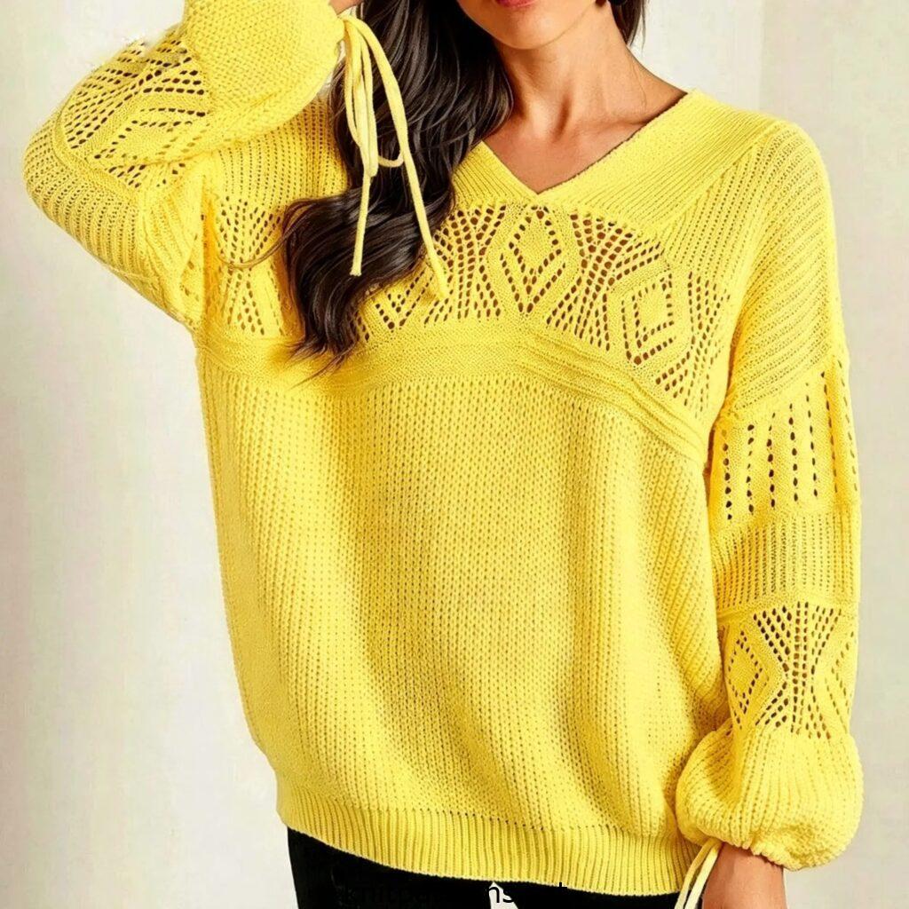 free lace diamond sweater