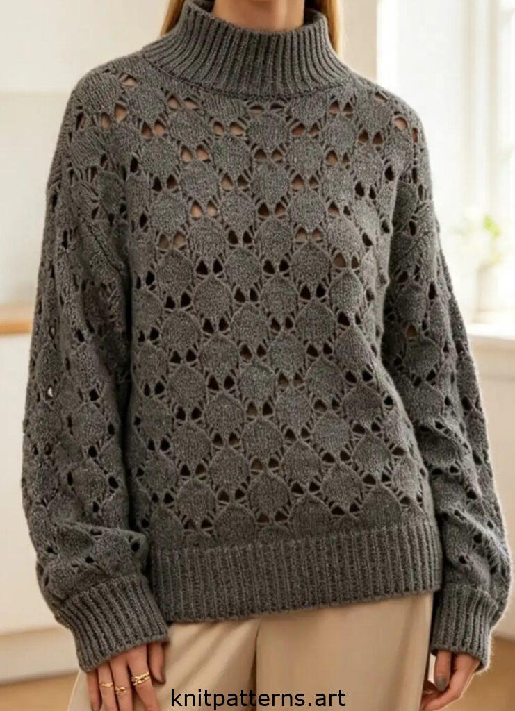 free lace diamond sweater patterns