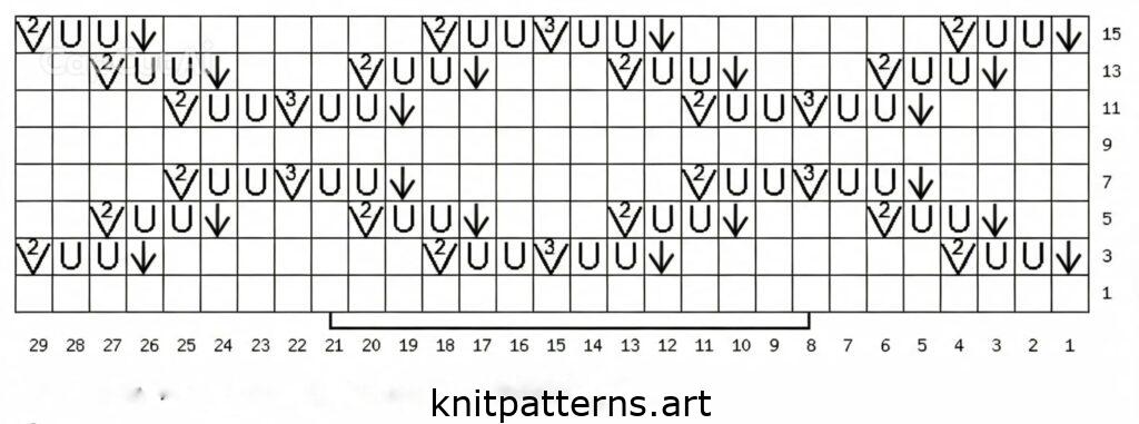 lace diamond sweater free patterns chart